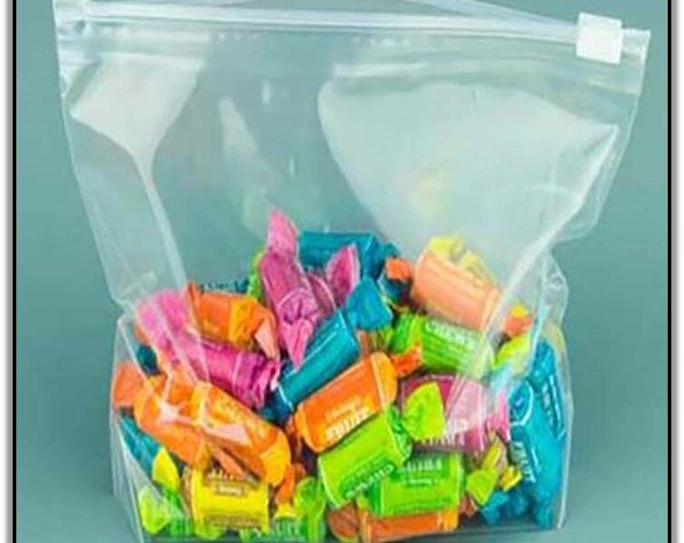 Sachet plastique zip avec curseur
