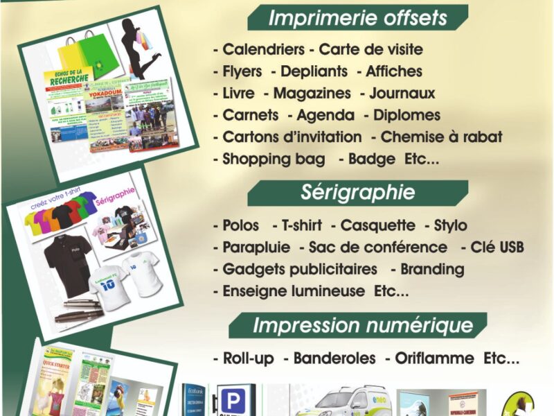 L'imprimerie et la sérigraphie à votre portée et au prix de rien